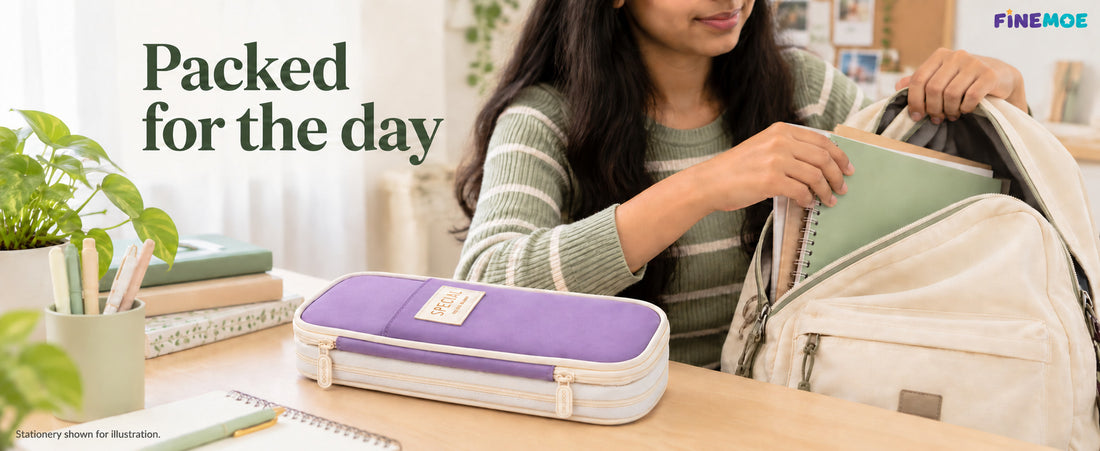 Expandable Pencil Case – Slim 3 cm, Opens to 7 cm