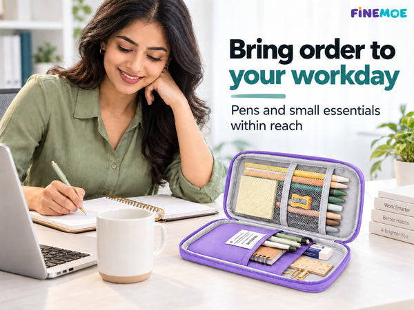 Book-Style Pencil Case – Mesh and Phone Pocket