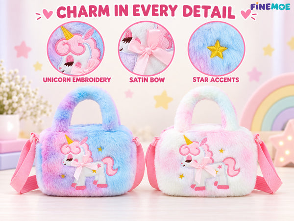 Unicorn Sling Bags for Girls – Set of 2