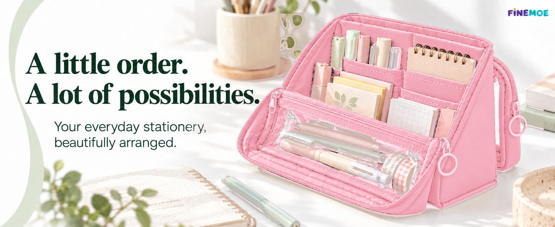 Standing Pencil Case – Detachable Clear Pouch