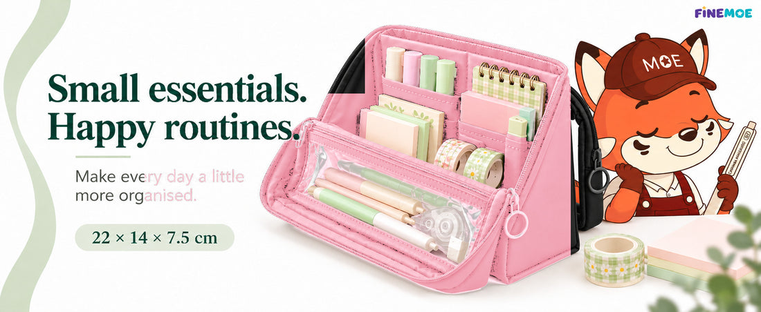 Standing Pencil Case – Detachable Clear Pouch
