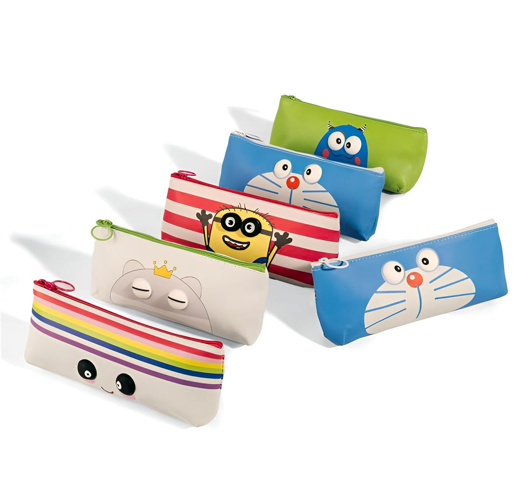 3D Pencil Pouches for Kids – Return Gift Pack of 6 or 10 - Finemoe