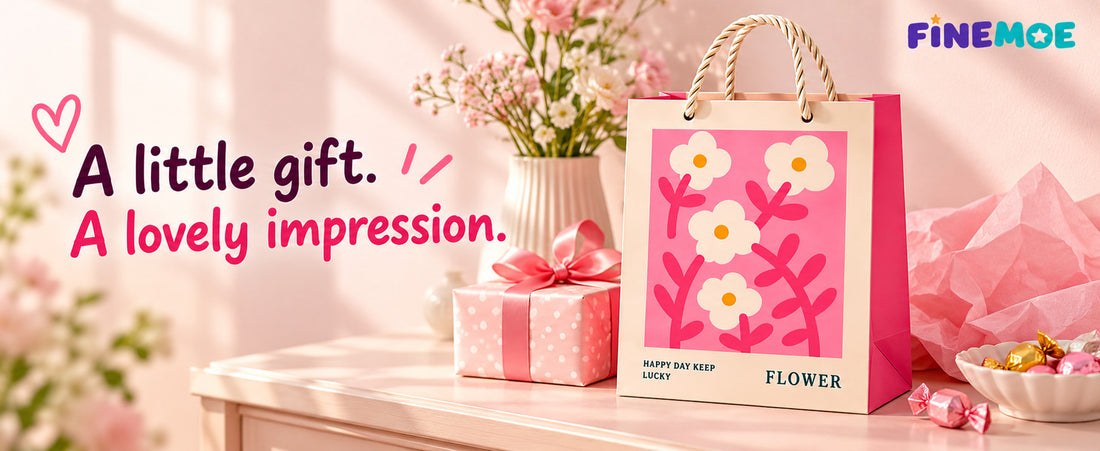 Paper Return Gift Bags – Pack of 10, Rope Handles