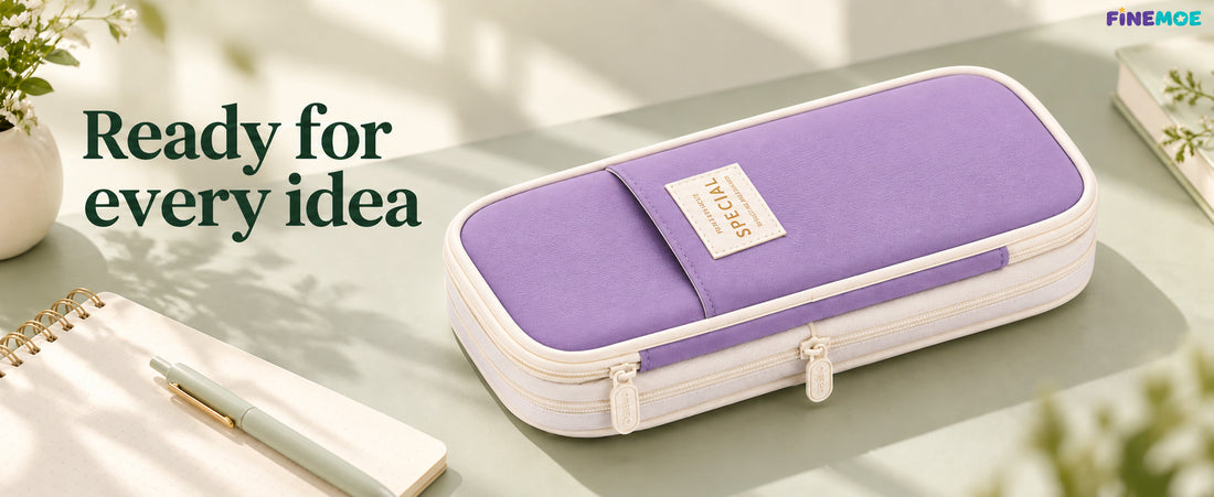 Expandable Pencil Case – Slim 3 cm, Opens to 7 cm