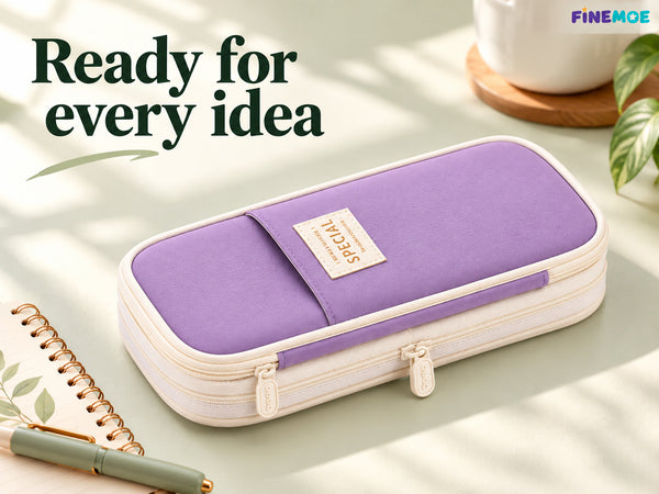 Expandable Pencil Case – Slim 3 cm, Opens to 7 cm