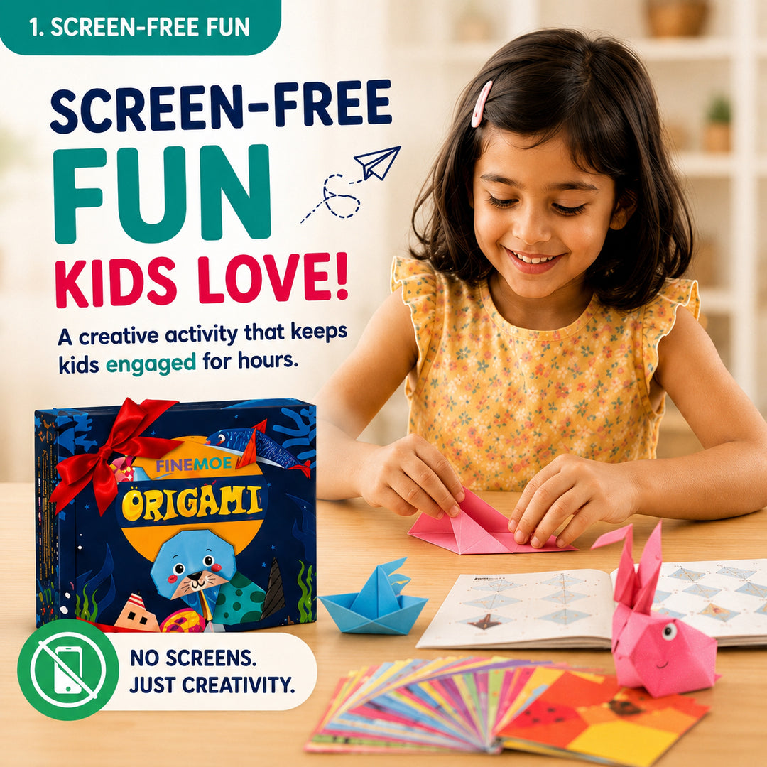 Kids Origami Craft Paper Kit 108 Sheets 54 Designs