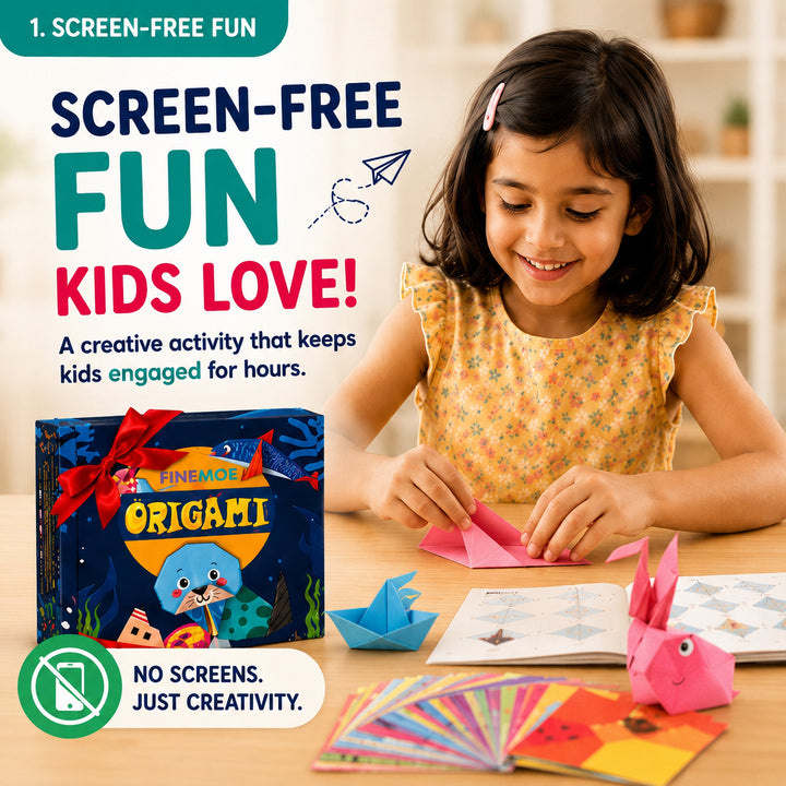 Kids Origami Craft Paper Kit 108 Sheets 54 Designs