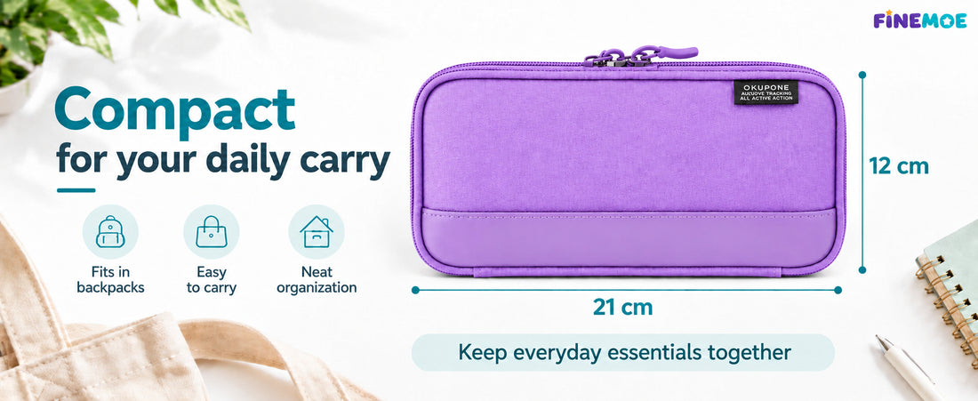 Book-Style Pencil Case – Mesh and Phone Pocket