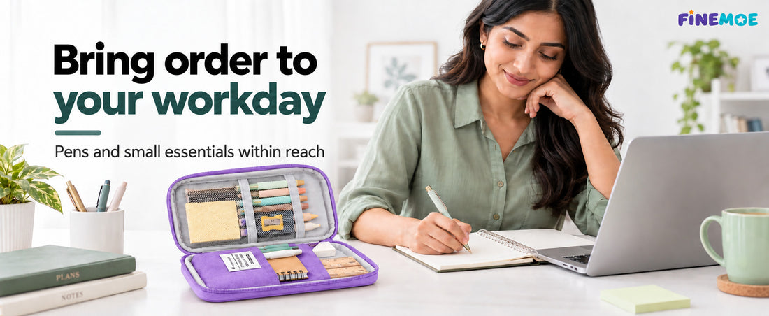 Book-Style Pencil Case – Mesh and Phone Pocket