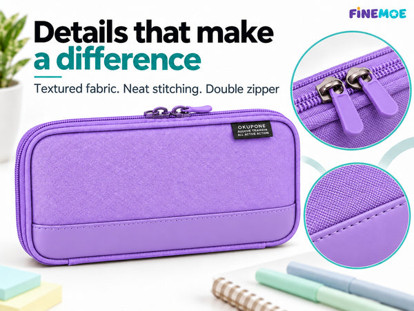 Book-Style Pencil Case – Mesh and Phone Pocket