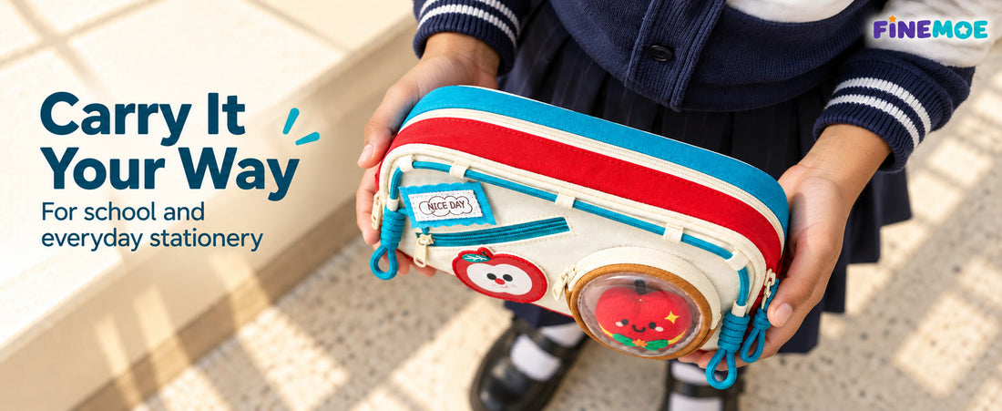 Patch Pencil Pouch – Removable Patches, Holds 55 Pens