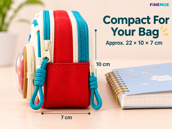 Patch Pencil Pouch – Removable Patches, Holds 55 Pens