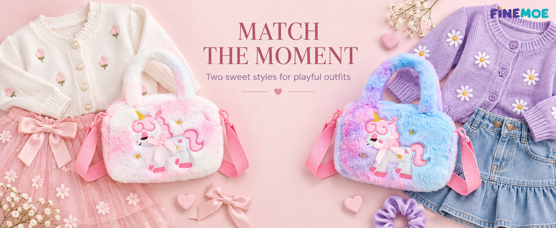Unicorn Sling Bags for Girls – Set of 2