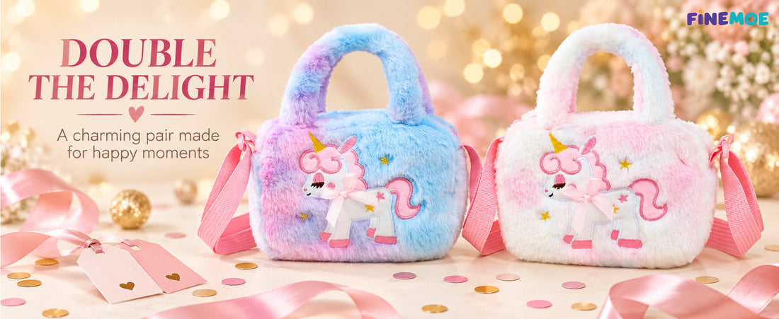 Unicorn Sling Bags for Girls – Set of 2