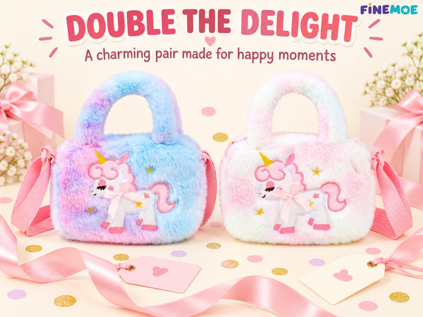 Unicorn Sling Bags for Girls – Set of 2