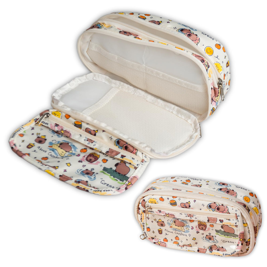 Capybara Pencil Pouch – Large Capacity Cute Organizer - Finemoe