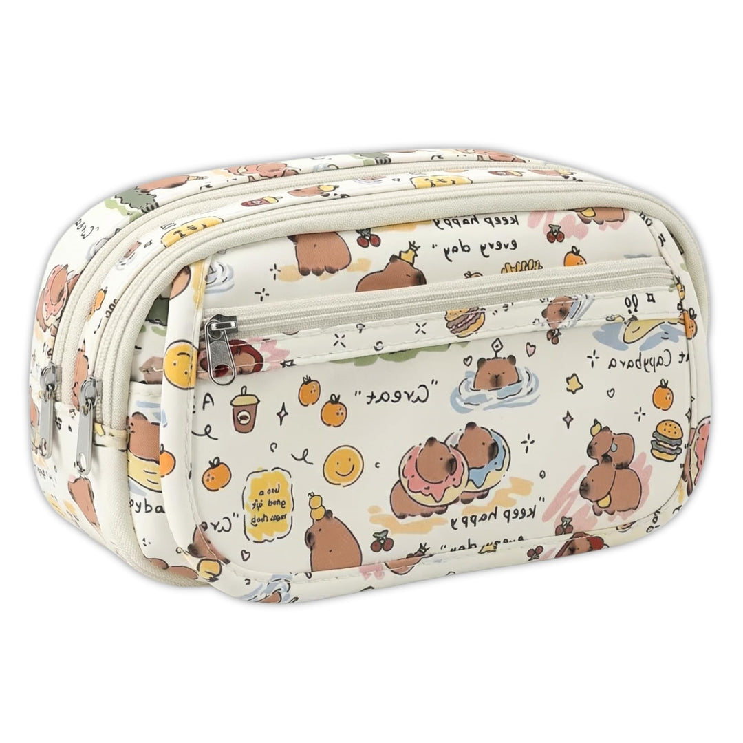 Capybara Pencil Pouch – Large Capacity Cute Organizer - Finemoe