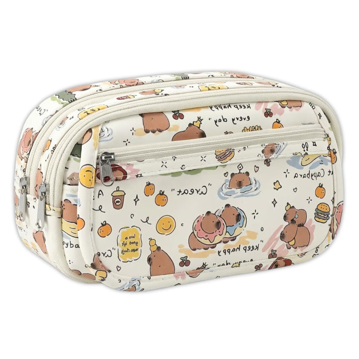 Capybara Pencil Pouch – Large Capacity Cute Organizer - Finemoe