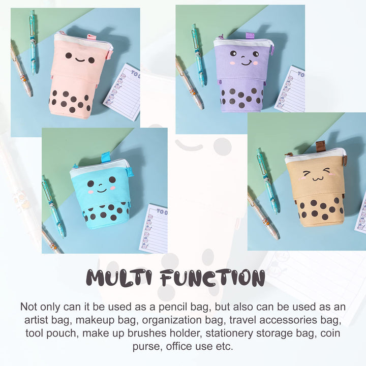 Cute Boba Pencil Case - in Multiple Colours - Finemoe