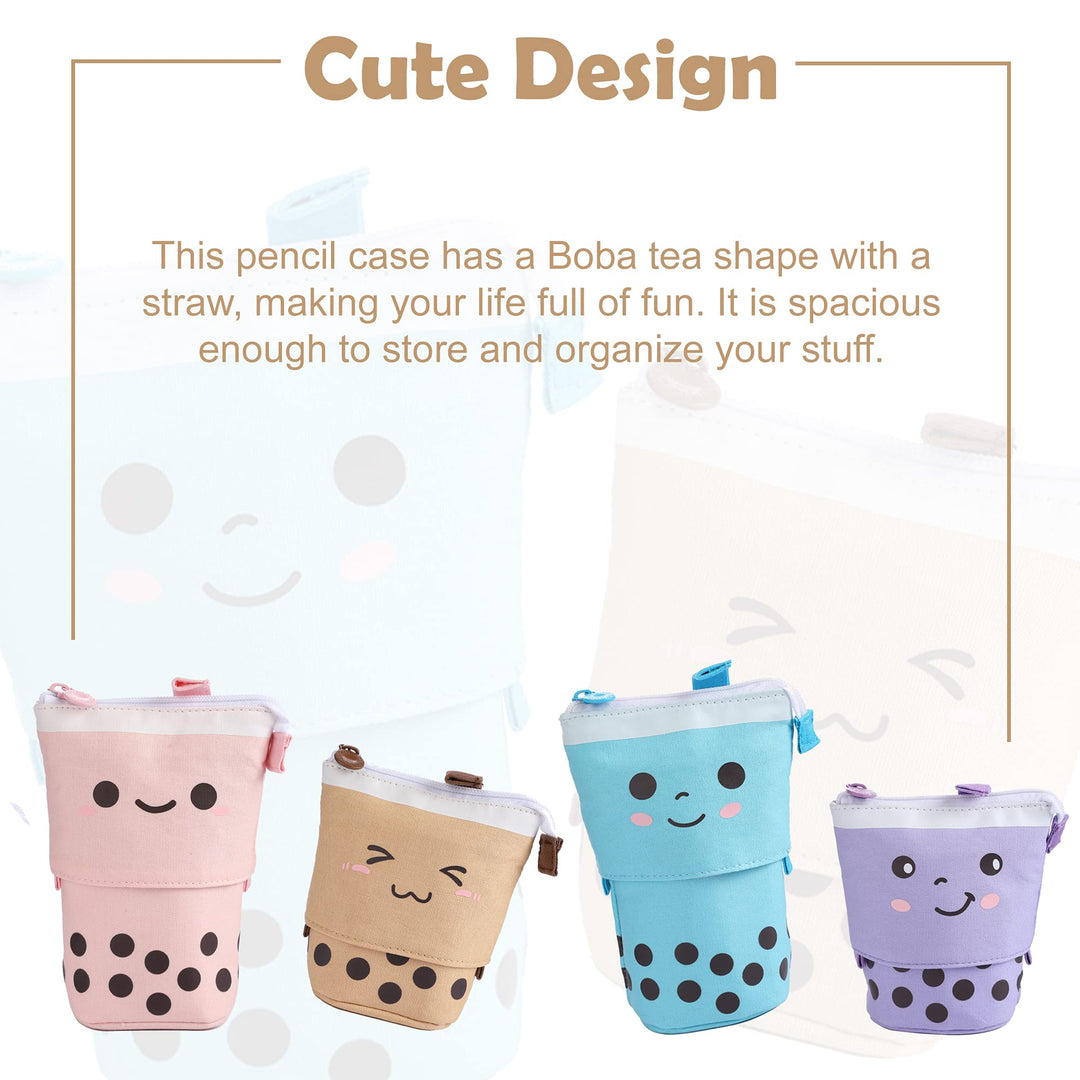 Cute Boba Pencil Case - in Multiple Colours - Finemoe