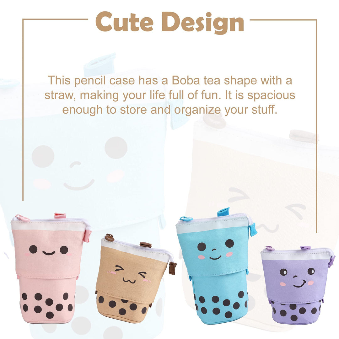 Cute Boba Pencil Case - in Multiple Colours - Finemoe