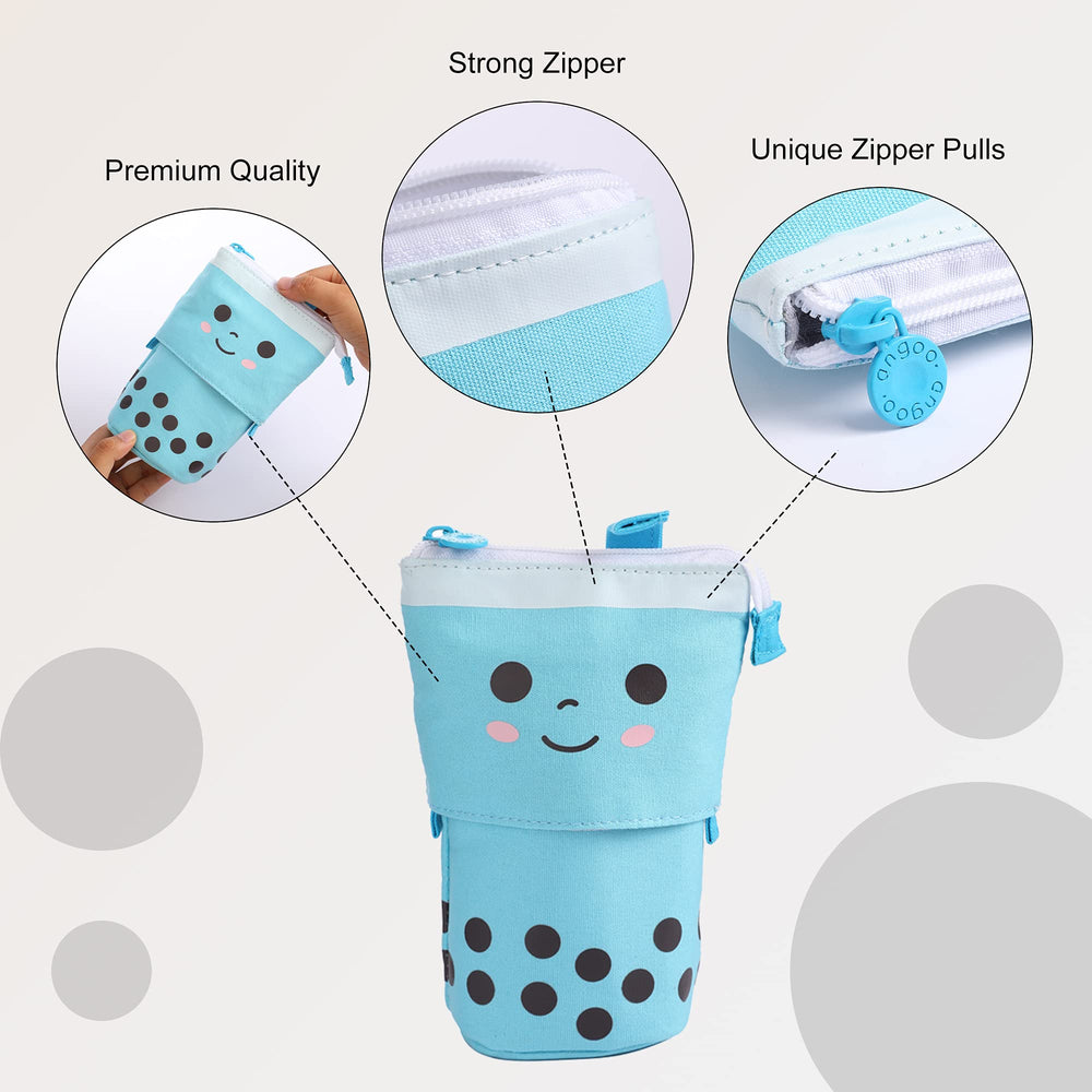 Cute Boba Pencil Case - in Multiple Colours - Finemoe
