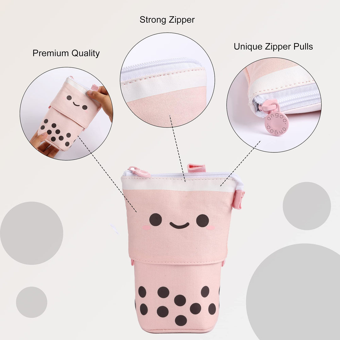 Cute Boba Pencil Case - in Multiple Colours - Finemoe