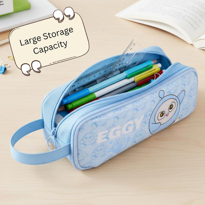 Cute Eggy Pencil Pouch – Aesthetic Multipurpose Organizer - Finemoe