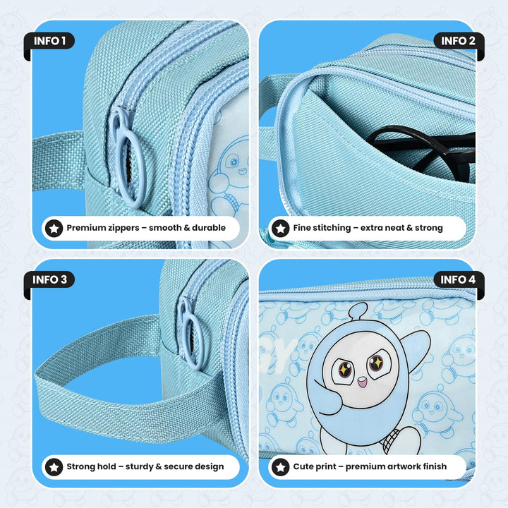 Cute Eggy Pencil Pouch – Aesthetic Multipurpose Organizer - Finemoe