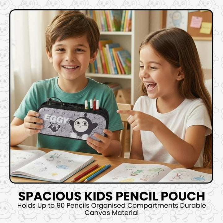 Cute Eggy Pencil Pouch – Aesthetic Multipurpose Organizer - Finemoe