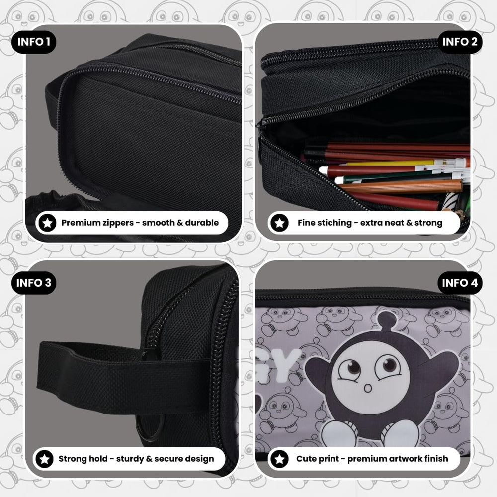 Cute Eggy Pencil Pouch – Aesthetic Multipurpose Organizer - Finemoe