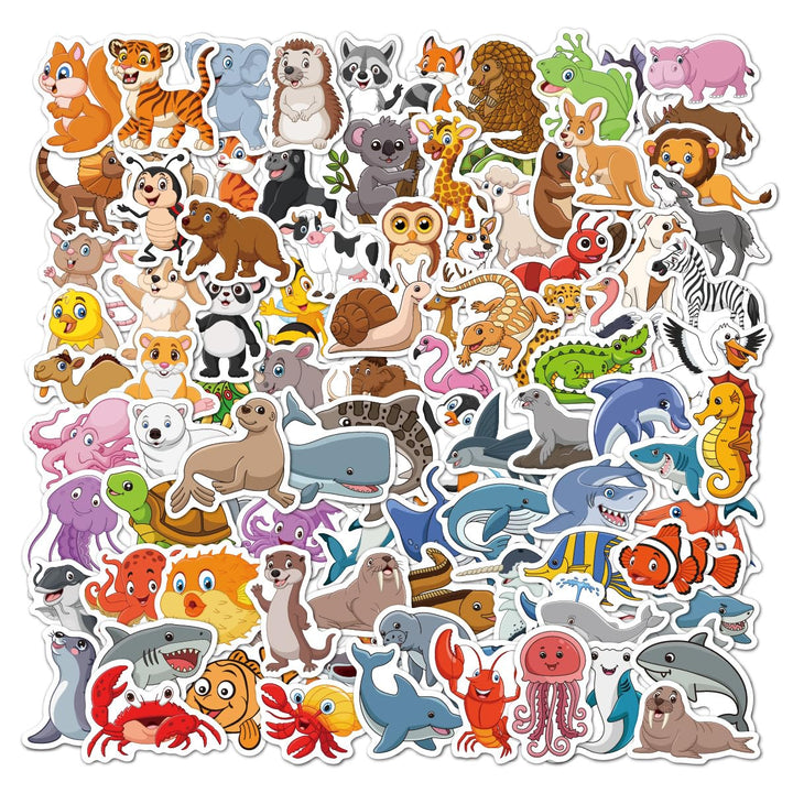 Cute Vinyl Stickers Pack – Waterproof &amp; Self - Adhesive - Finemoe
