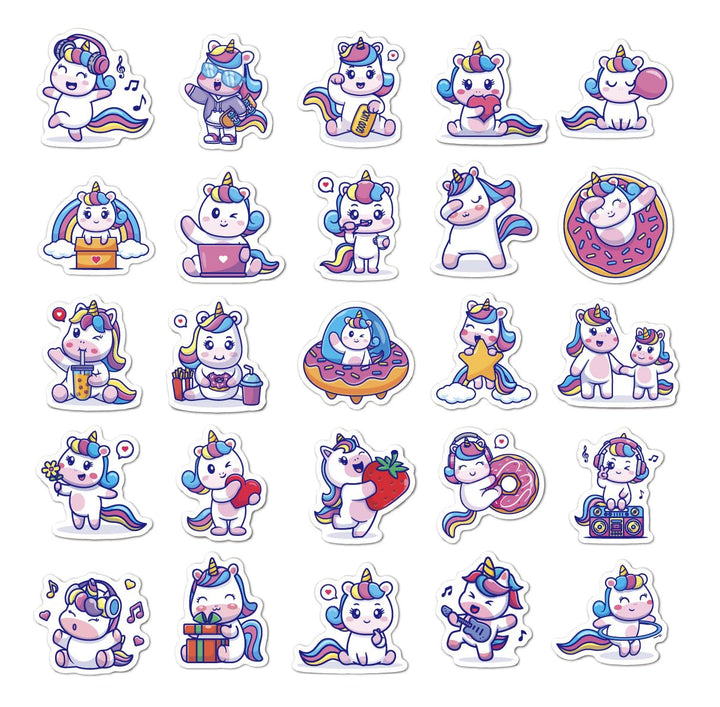 Cute Vinyl Stickers Pack – Waterproof &amp; Self - Adhesive - Finemoe