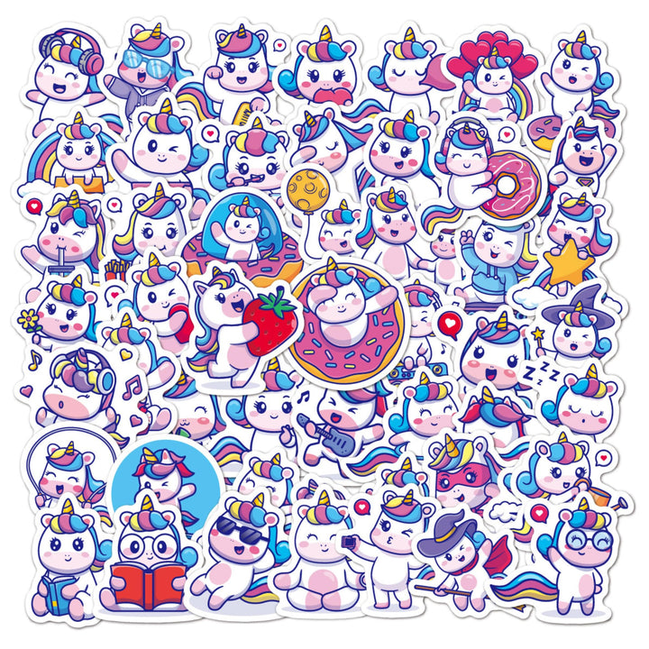 Cute Vinyl Stickers Pack – Waterproof &amp; Self - Adhesive - Finemoe