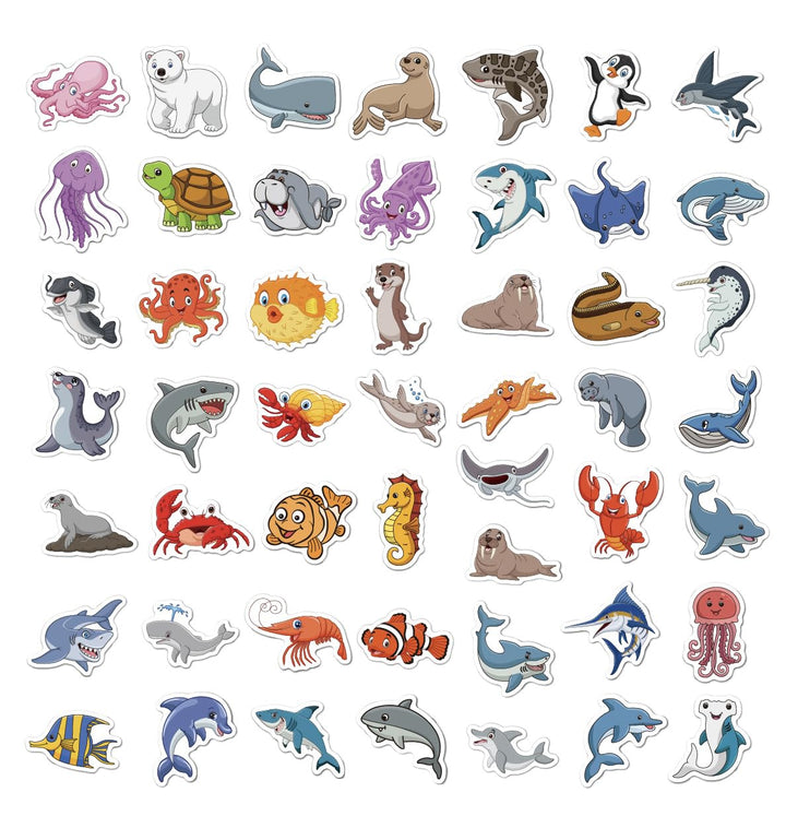 Cute Vinyl Stickers Pack – Waterproof &amp; Self - Adhesive - Finemoe