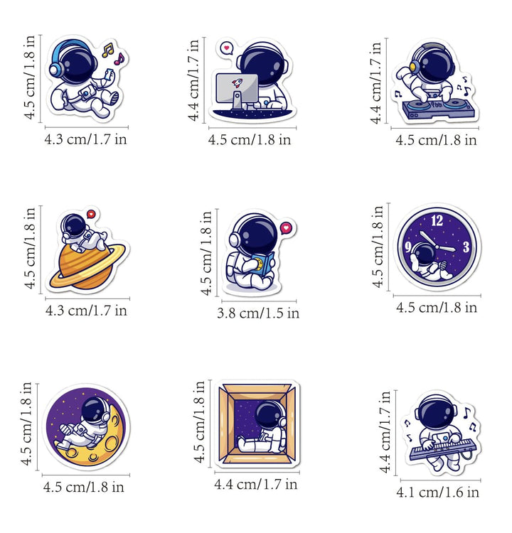 Cute Vinyl Stickers Pack – Waterproof &amp; Self - Adhesive - Finemoe
