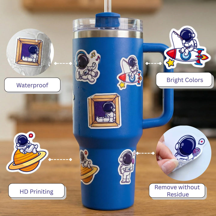 Cute Vinyl Stickers Pack – Waterproof &amp; Self - Adhesive - Finemoe