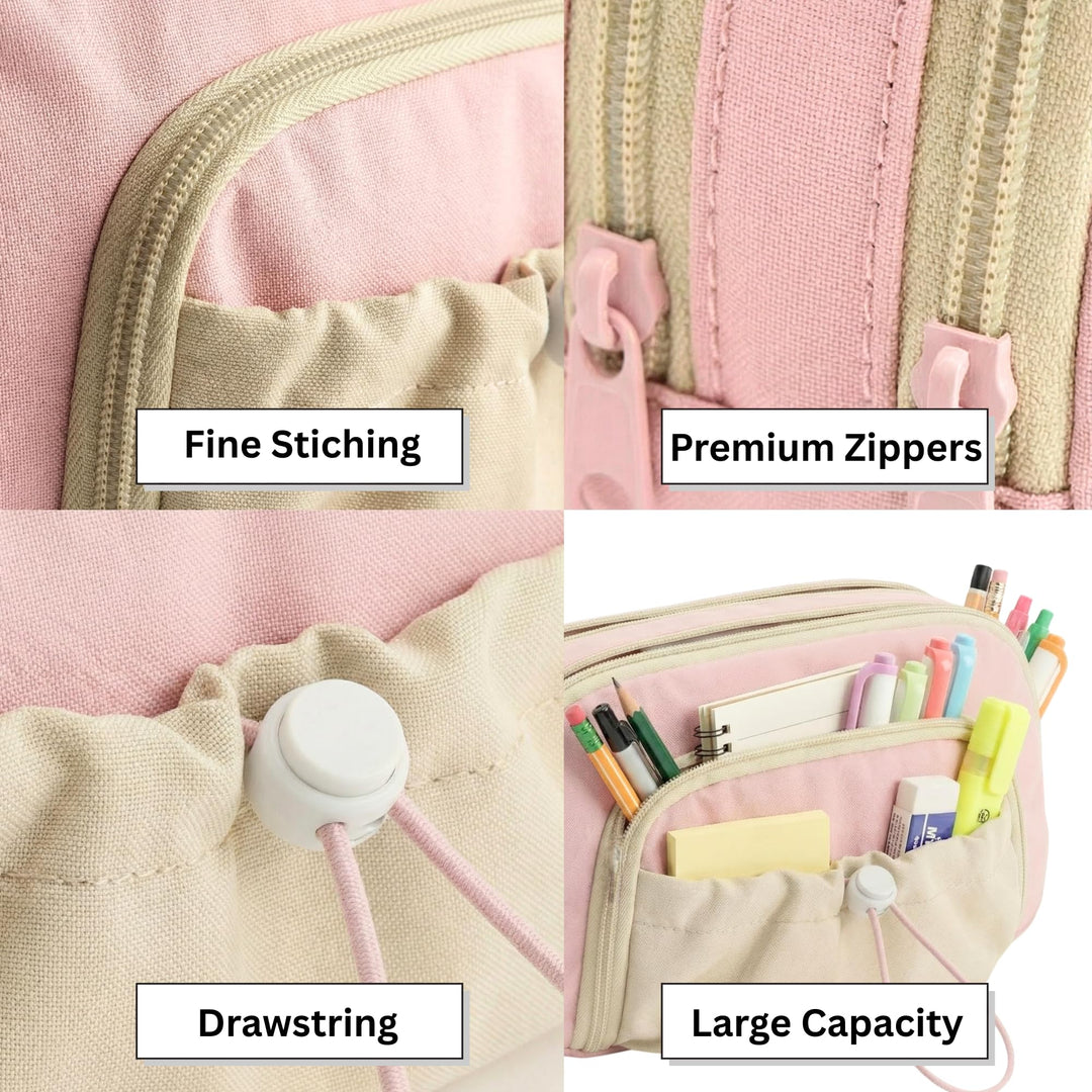 Drawstring Pencil Case – Multi - Color Options - Finemoe