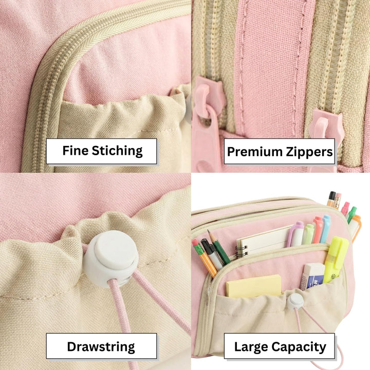 Drawstring Pencil Case – Multi - Color Options - Finemoe