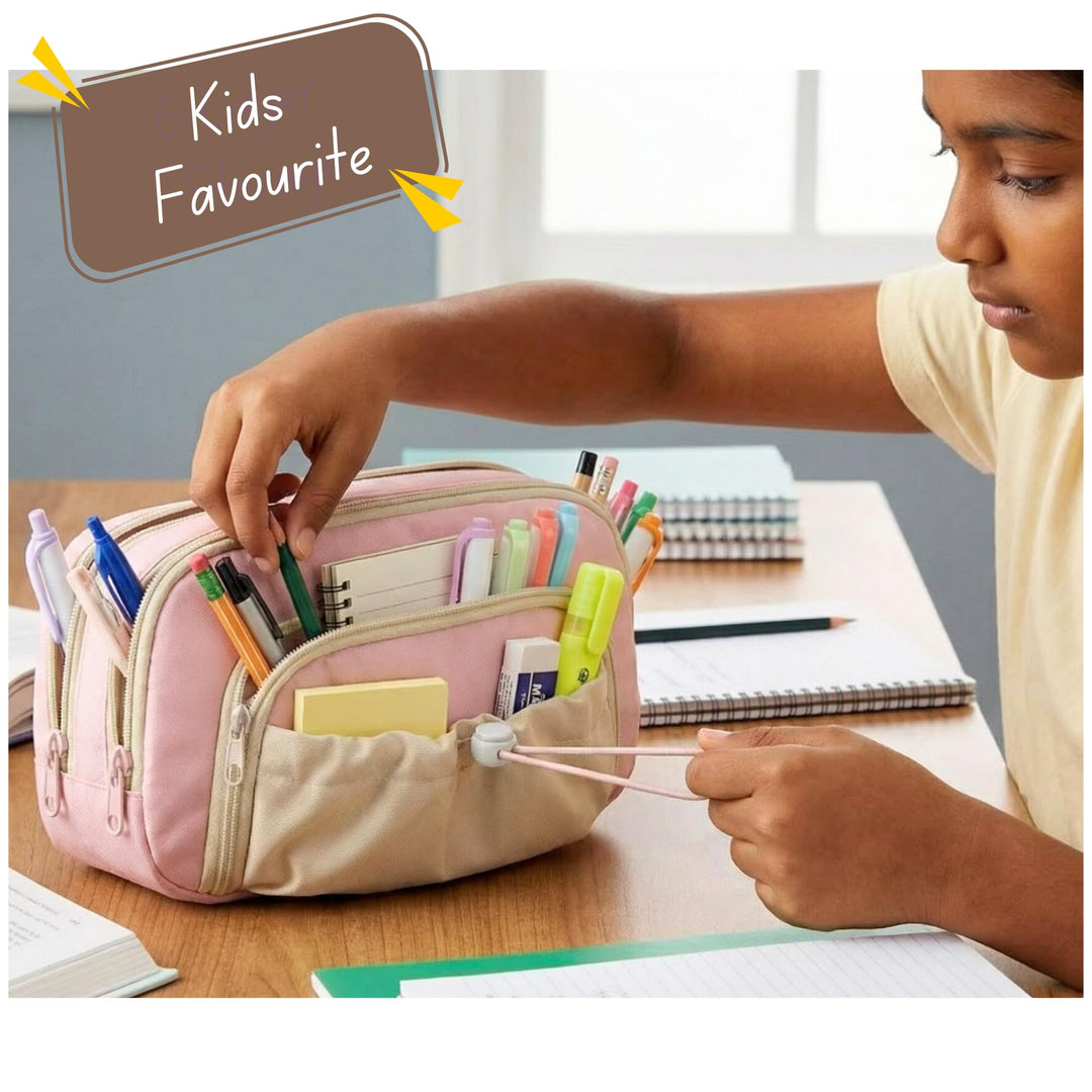Drawstring Pencil Case – Multi - Color Options - Finemoe