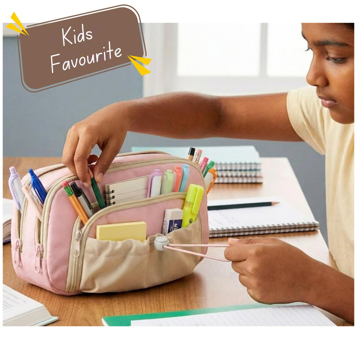 Drawstring Pencil Case – Multi - Color Options - Finemoe