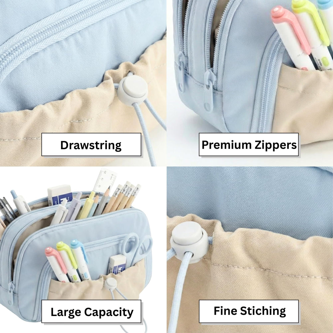 Drawstring Pencil Case – Multi - Color Options - Finemoe