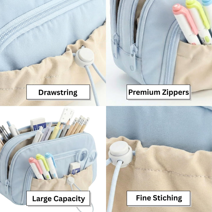 Drawstring Pencil Case – Multi - Color Options - Finemoe