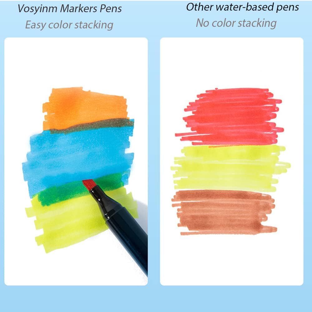 Dual Tip Alcohol Marker Set – (24, 36 or 48 Colors) - Finemoe