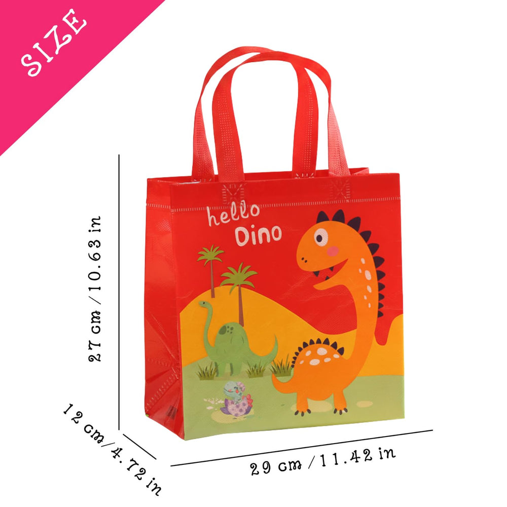 Kids Gift Bags Set – Unicorn, Dinosaur & Mix Themes (12 Pack) - Finemoe