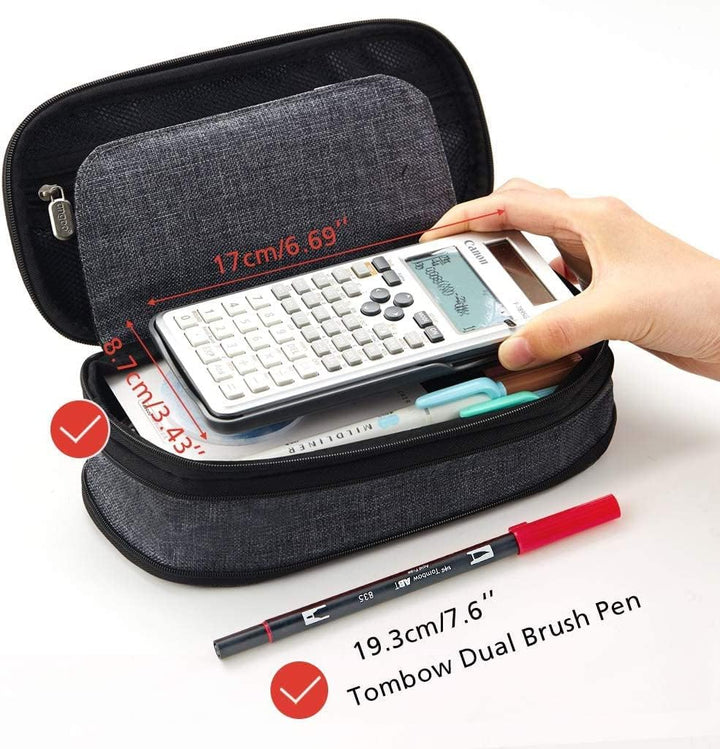 Large Pencil Case – in Multiple Colors - Finemoe
