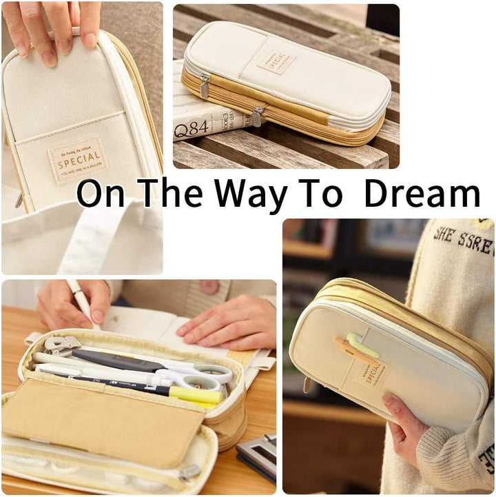 Large Pencil Case – in Multiple Colors - Finemoe