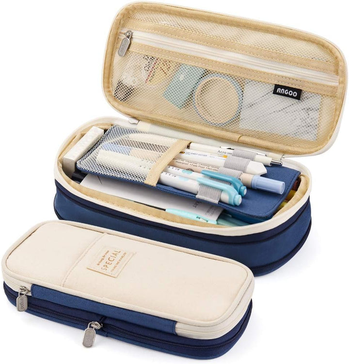 Large Pencil Case – in Multiple Colors - Finemoe