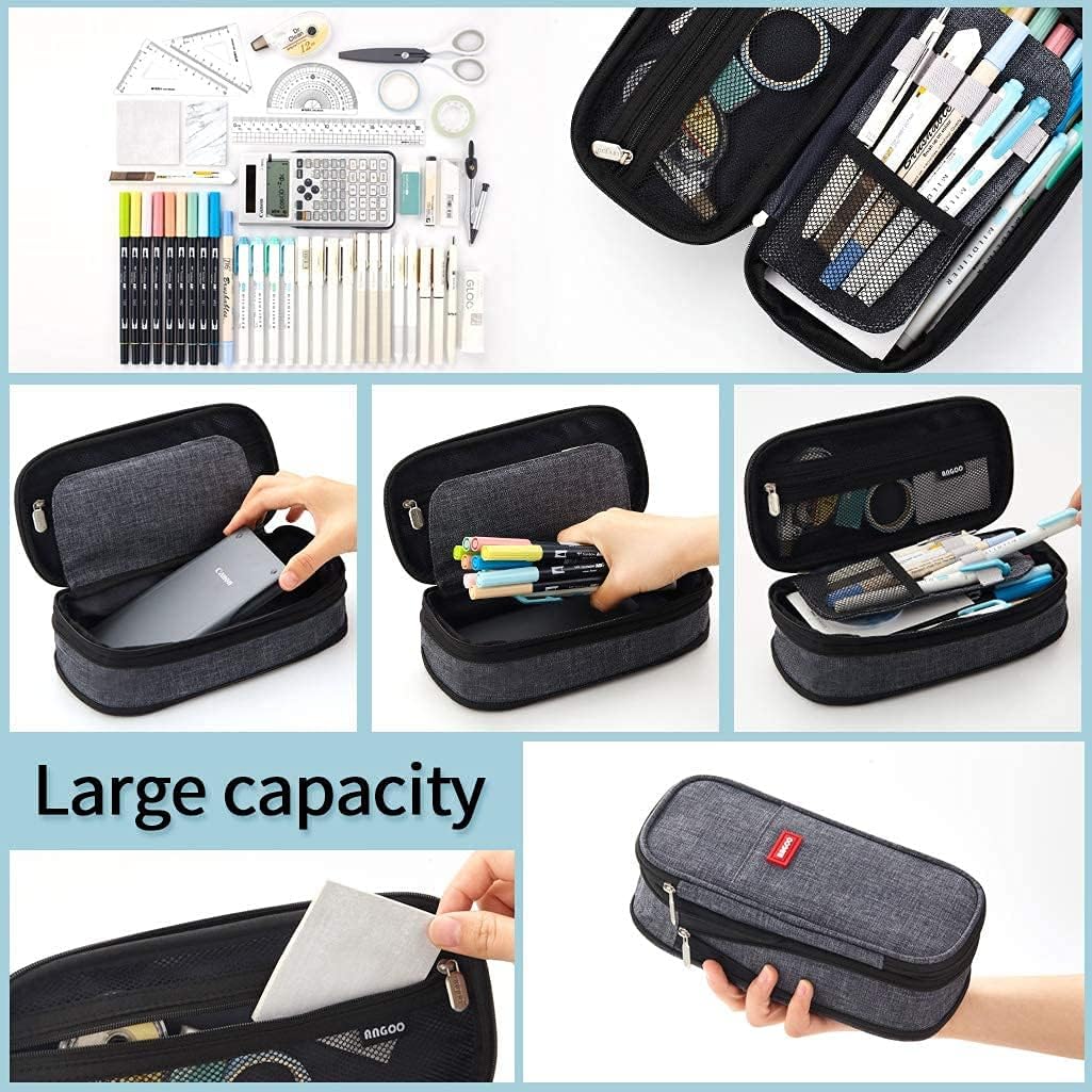 Large Pencil Case – in Multiple Colors - Finemoe