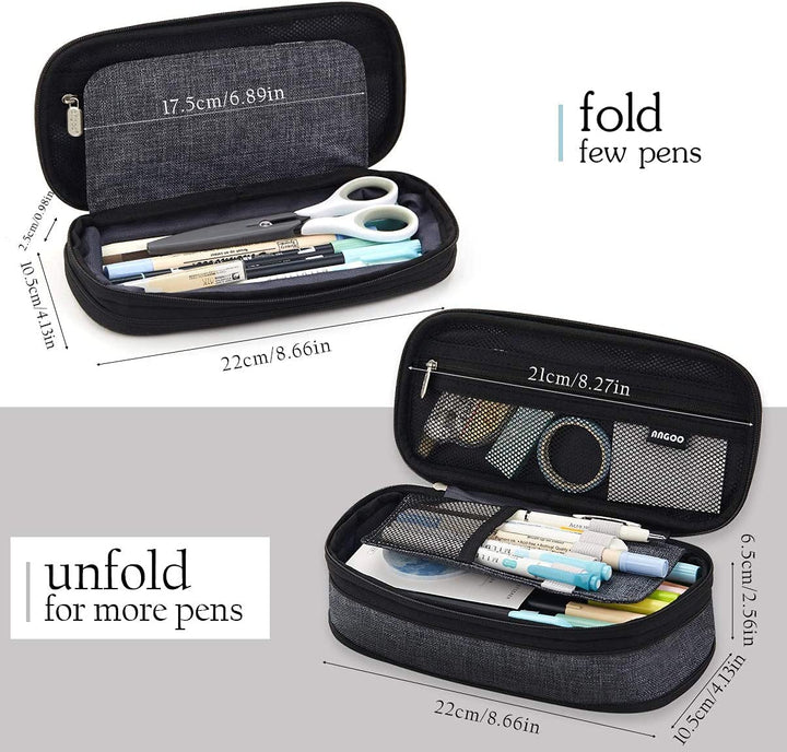 Large Pencil Case – in Multiple Colors - Finemoe